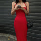 Sloan Slim Fit Halter Sheath Dress