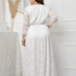 Plus Size Lace Formal Evening Dress