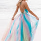 Edith Sexy Chiffon Colorful Sleeveless Gown