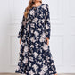 Flare Sleeves Elegant Ankle Length Dress