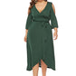 Short Sleeve Split Lace Up Off Shoulder Dress