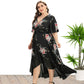 Day to Night Floral Printed V Neck Dress
