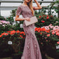 Jesse Sequin Mesh Gown