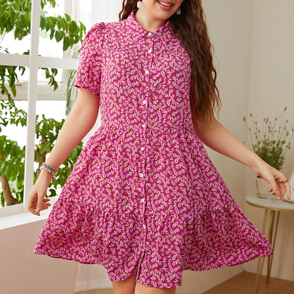Pink Floral Day to Night Shirt Dress