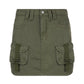 Solid Color Low Waist Slim Fit Skirt