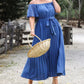 Tyra Plus Size Off Shoulder Versatile Day to Night Dress