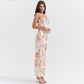 Printed Open Back Floral Dress