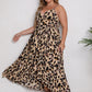 Wholesale Plus Size Dress Sexy V Neck Leopard Print Dress