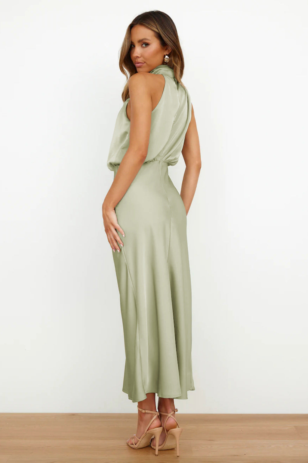 Sexy Satin Sleeveless Dress