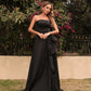 Brenda Mesh Stitching Sexy Trail Evening Dress