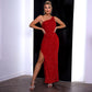 Dani Backless High Slit Evening Dress