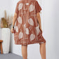 Plus Size Casual Mini Shirt Dress