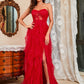 Plus Size Lace Mesh Tube Top Sexy Evening Dress