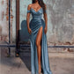 Giselle High Slit Off Shoulder Gown
