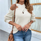 Halter Neck Lantern Sleeve Sweater