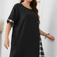 Irregular Asymmetric Short Sleeve Dress