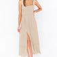 Elle A Line Split Dress