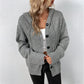 Knitted Hooded Cardigan Coat