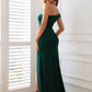 Amber Slim-Fit Off Shoulder Sexy Slit Evening Dress
