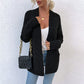 Cable Knit Mid-Length Knitted Cardigan Coat