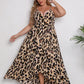 Wholesale Plus Size Dress Sexy V Neck Leopard Print Dress