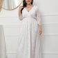 Plus Size Lace Formal Evening Dress