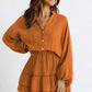 Sandra Long Sleeve Loose Shirt Dress