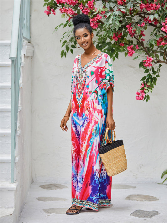 Abby Abstract Printed Kaftan