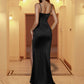 Slim Fit Solid Sexy Split Dress.