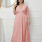 Plus Size Lace Formal Evening Dress