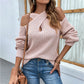 Halter Neck Lantern Sleeve Sweater