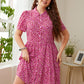 Pink Floral Day to Night Shirt Dress