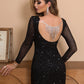 Open Back Black Mini Dress