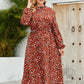 Long Sleeves Printed Day to Night Dress