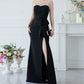Black Sleeveless High Slit Maxi Dress