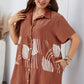 Plus Size Casual Mini Shirt Dress
