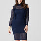 Elegant Sexy Day to Night Cold Shoulder Curvy Dress