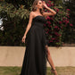 Brenda Mesh Stitching Sexy Trail Evening Dress