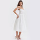 All White Midi Dress