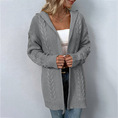 Cable Knit Cardigan Sweater
