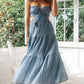 V Neck Sleeveless Solid Maxi Dress