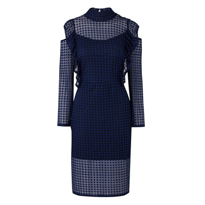 Elegant Sexy Day to Night Cold Shoulder Curvy Dress
