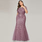 Jesse Sequin Mesh Gown