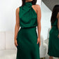 Sexy Satin Sleeveless Dress