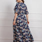 Paisley Printed Short Sleeve Dress