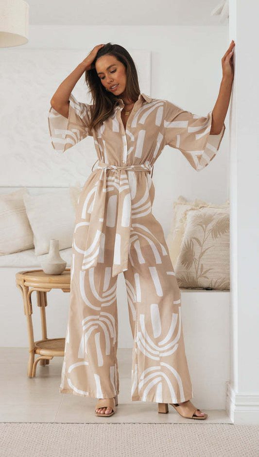 Day to Night 3/4 Sleeves Jumpsuit
