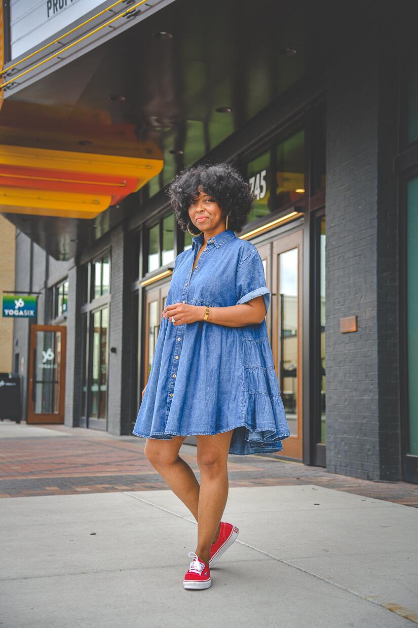 Short sleeve deals flare dress