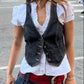 Vintage Dark Denim Vest