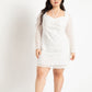 Elegant Sexy Lace Short Mini Dress