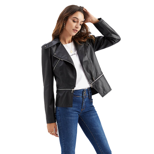 Faux Leather Coat Day to Night Jacket